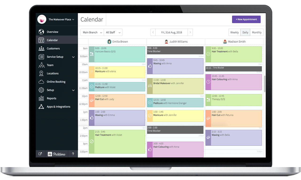 Picktime - Online Appointment Scheduling Software and Booking System