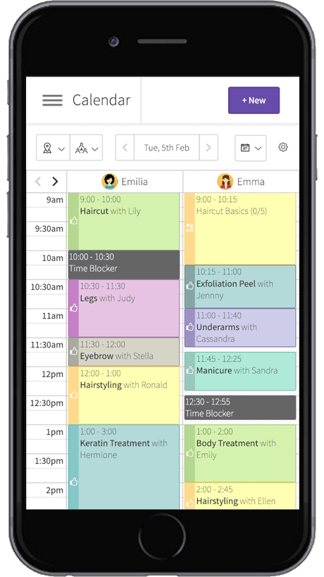 Picktime - Mobile Online Calendar with multiple staff